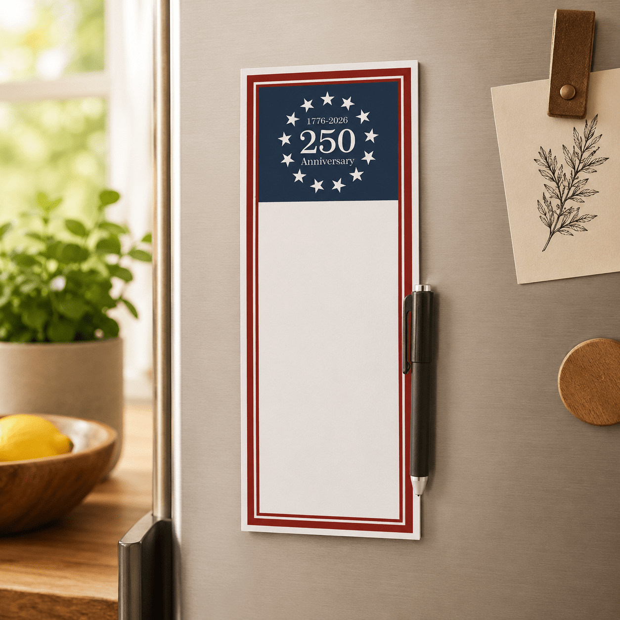 America 250th Anniversary Magnetic Notepad - PatriotDepot.com