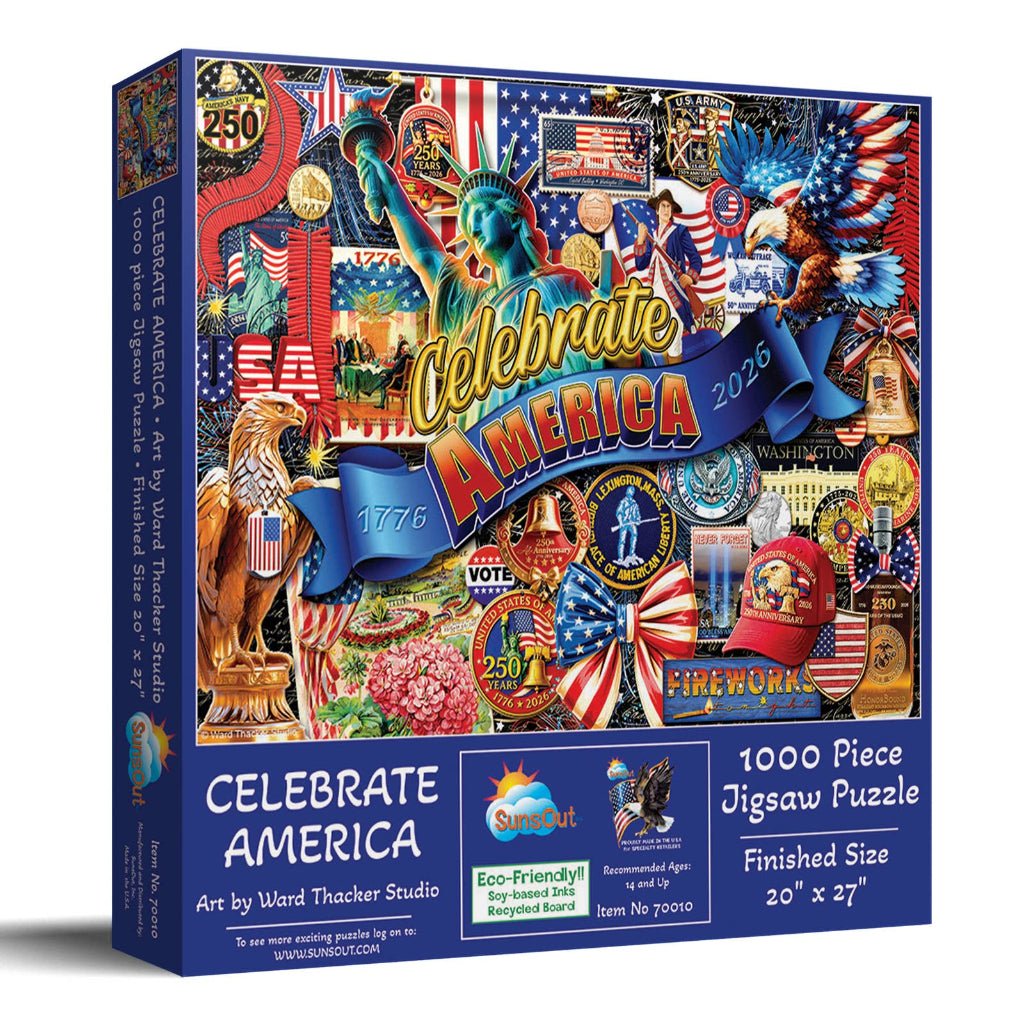 America 250th Anniversary Patriotic Celebration 1000 - Piece Jigsaw Puzzle - PatriotDepot.com