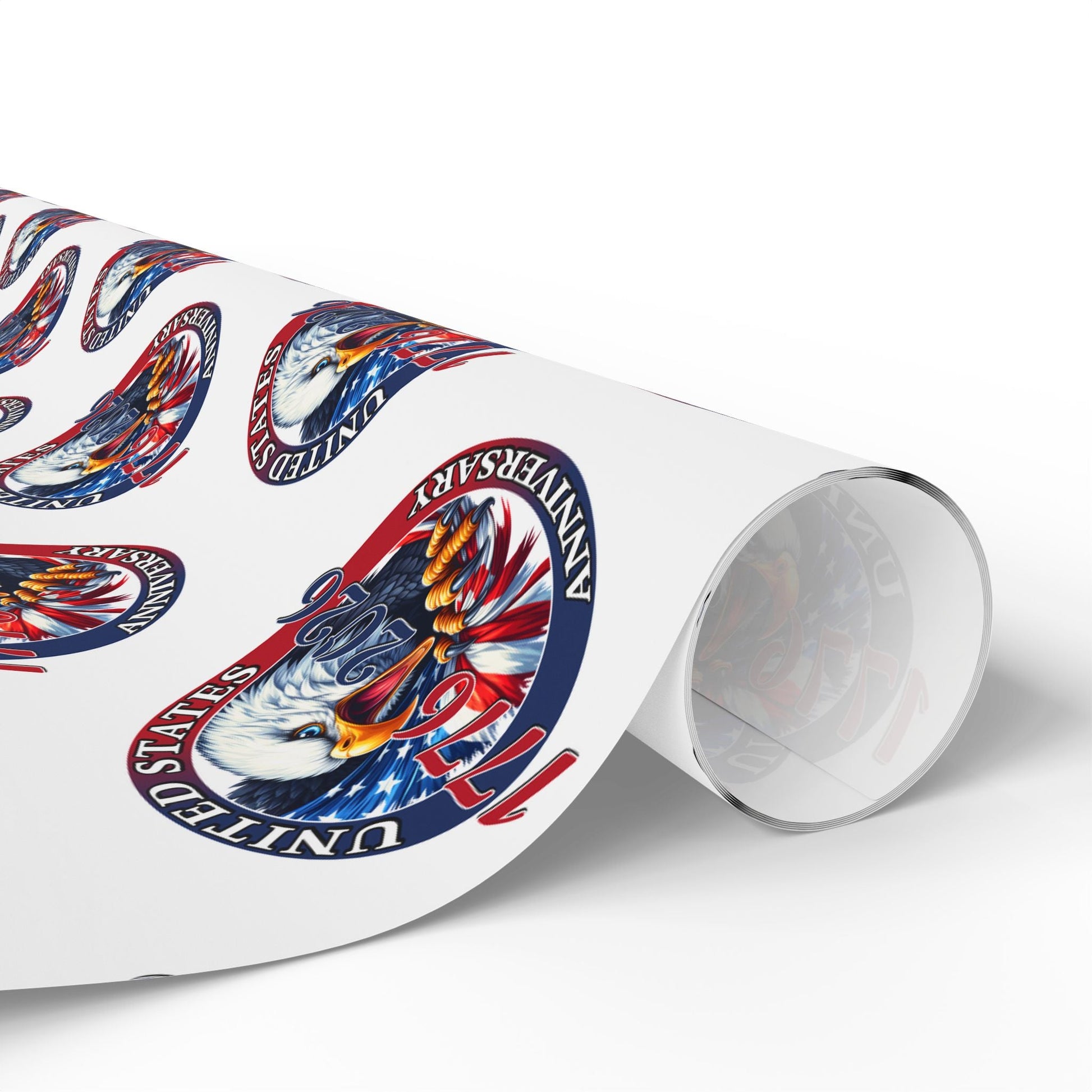 America 250th Anniversary Patriotic Custom Wrapping Paper Roll – 1776–2026 Edition - PatriotDepot.com