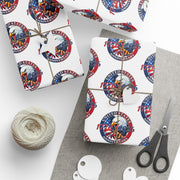 America 250th Anniversary Patriotic Custom Wrapping Paper Roll – 1776–2026 Edition - PatriotDepot.com
