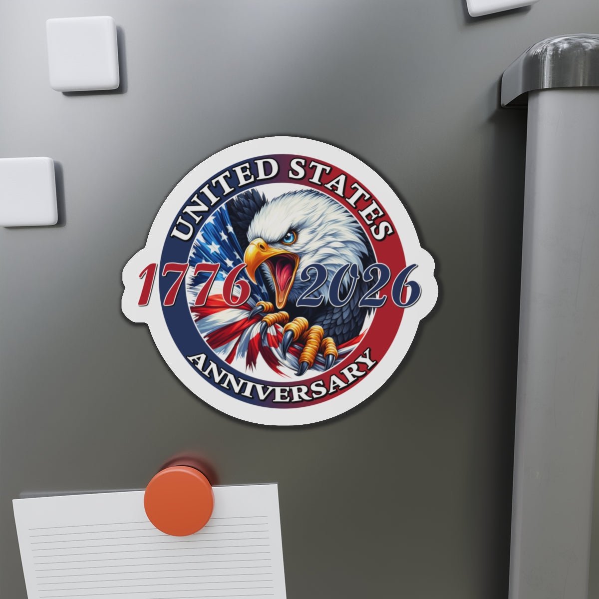 America 250th Anniversary Patriotic Diecut Magnet – 1776–2026 Edition - PatriotDepot.com