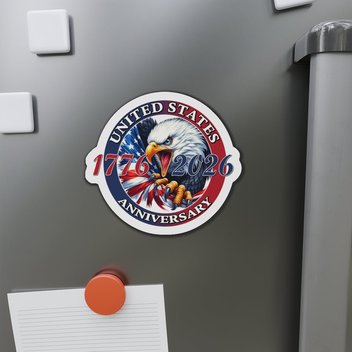 America 250th Anniversary Patriotic Diecut Magnet – 1776–2026 Edition - PatriotDepot.com