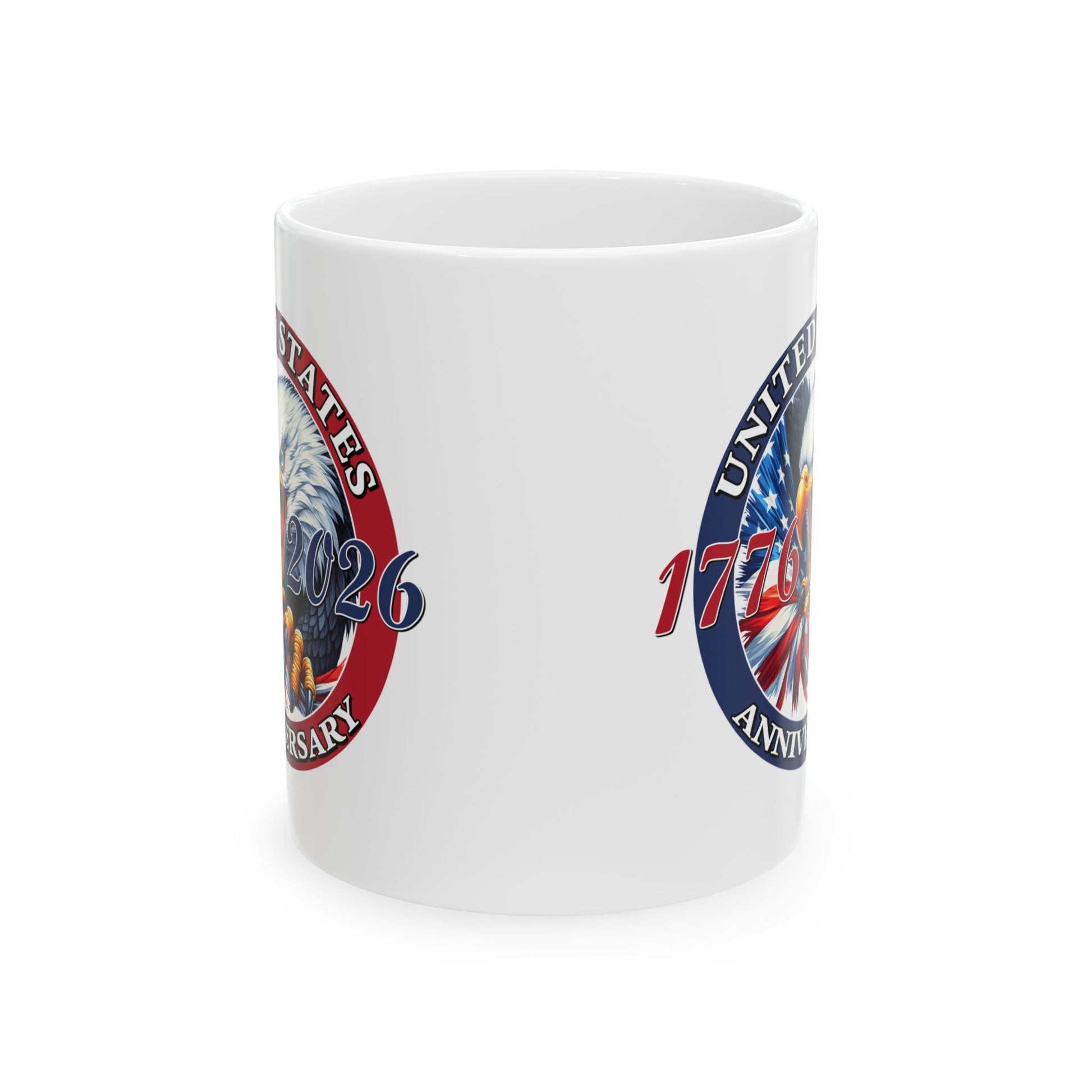 America 250th Anniversary Patriotic Eagle Mug – 1776 - 2026 Edition - PatriotDepot.com