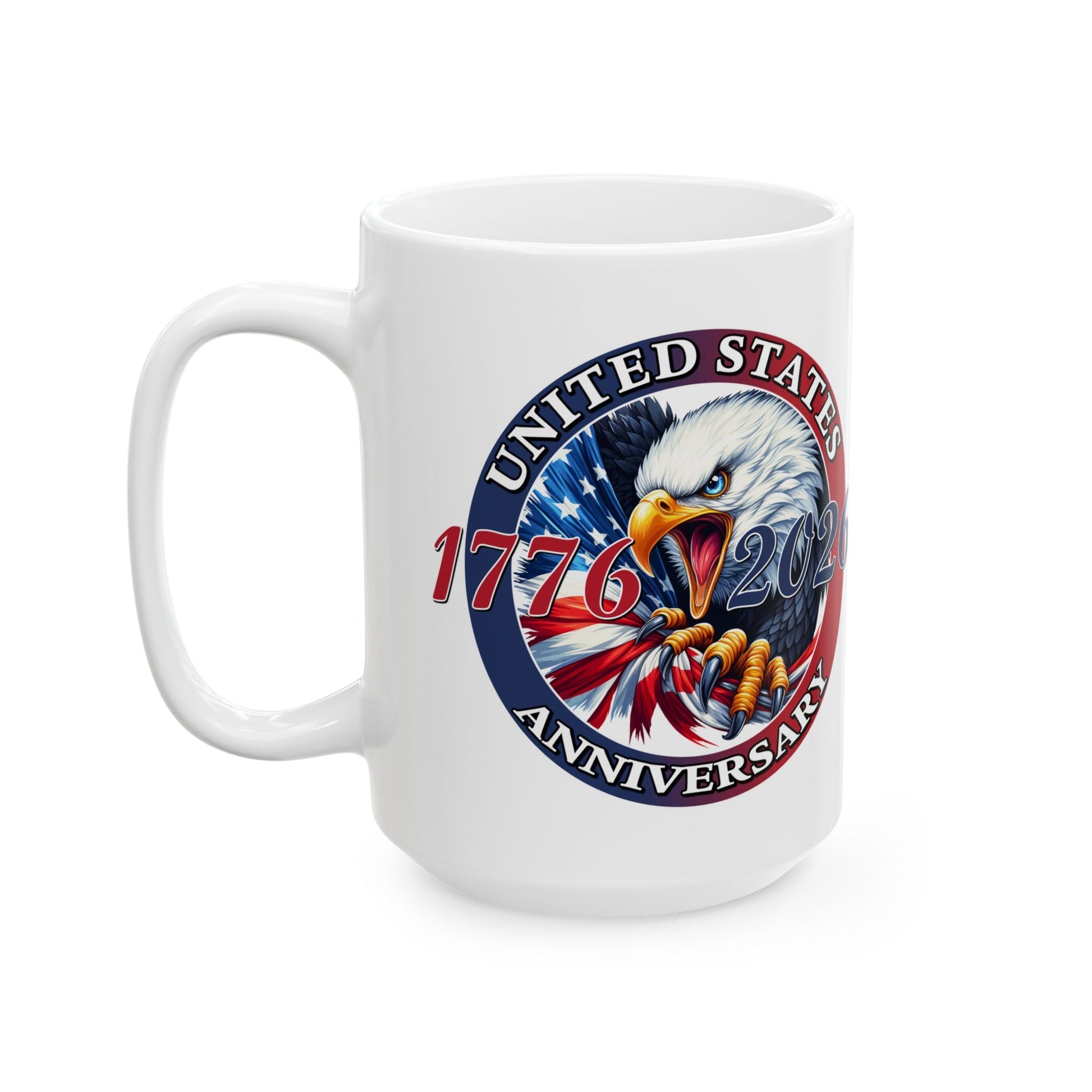 America 250th Anniversary Patriotic Eagle Mug – 1776 - 2026 Edition - PatriotDepot.com