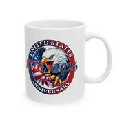 America 250th Anniversary Patriotic Eagle Mug – 1776 - 2026 Edition - PatriotDepot.com