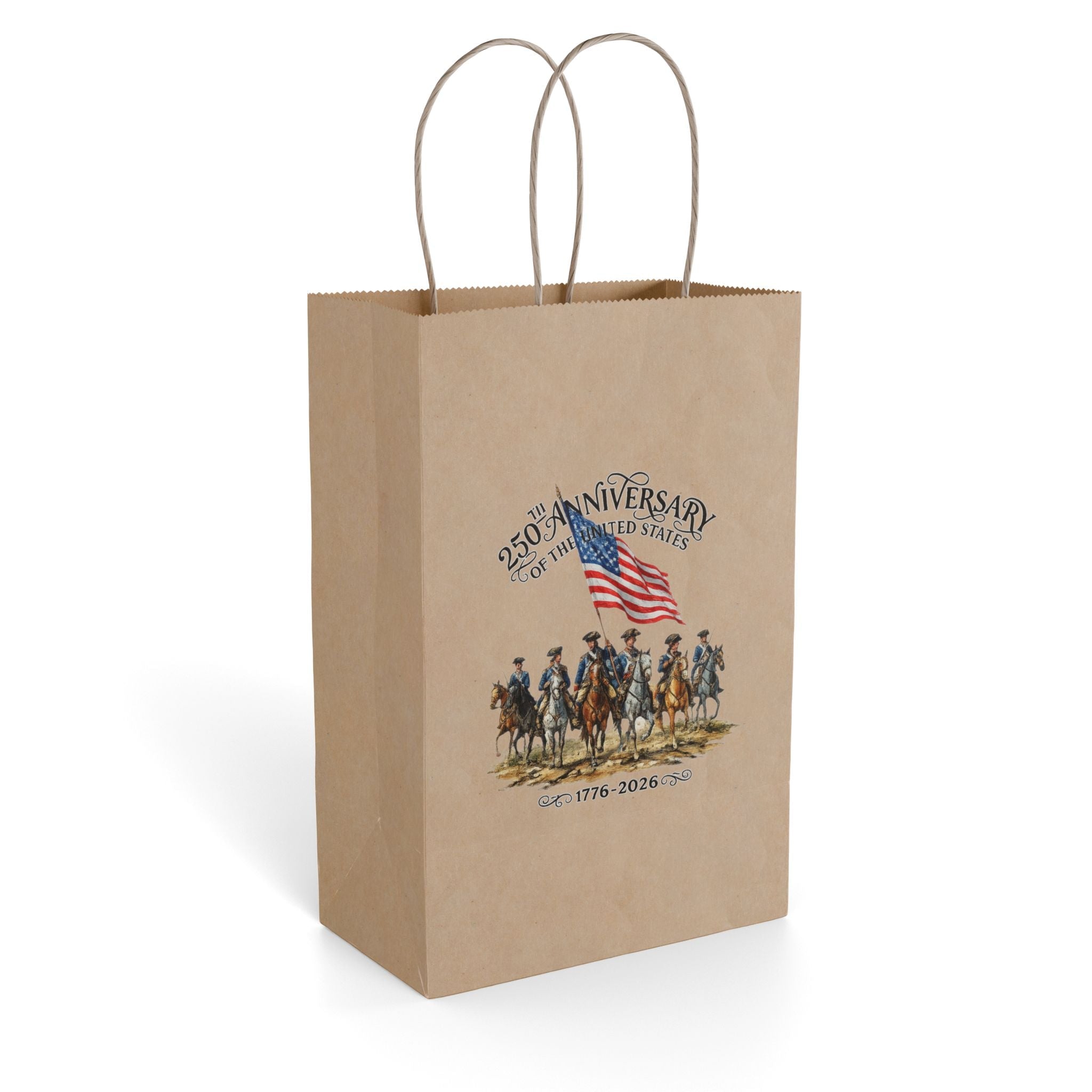 America 250th Anniversary Patriotic Gift Bag | USA Flag Design - PatriotDepot.com