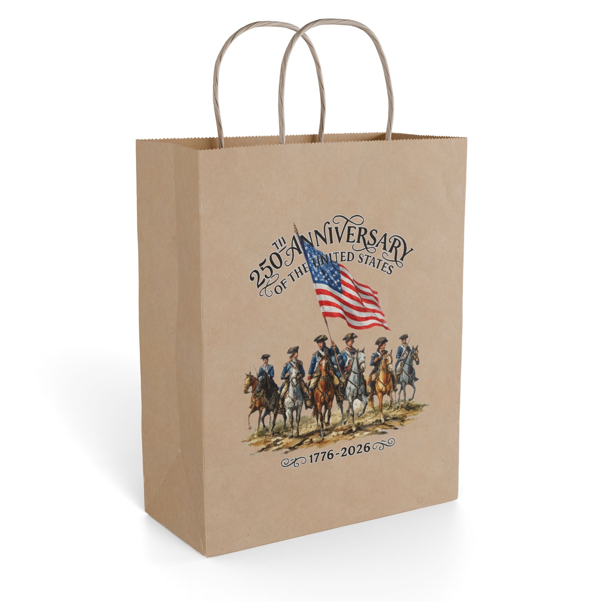 America 250th Anniversary Patriotic Gift Bag | USA Flag Design - PatriotDepot.com