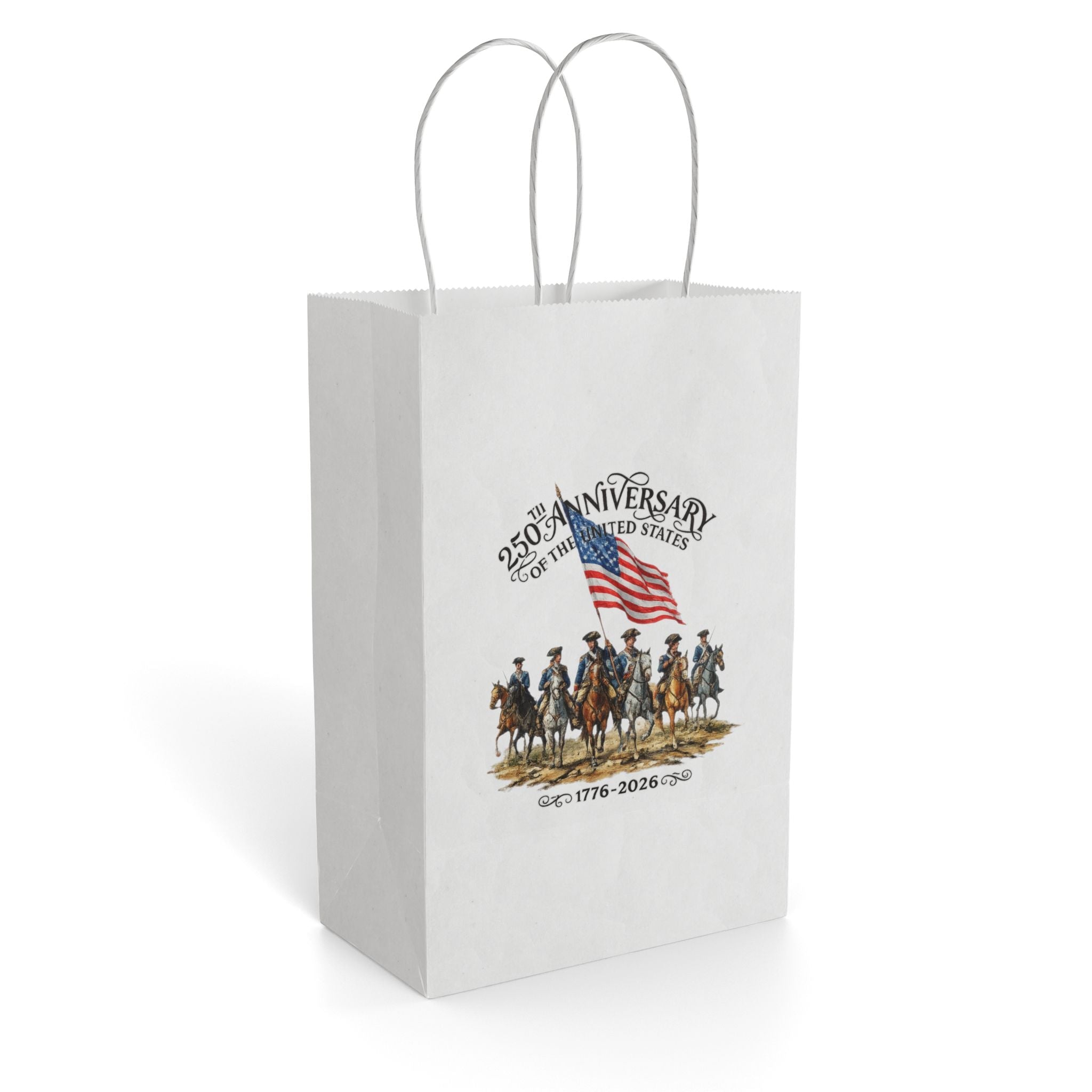 America 250th Anniversary Patriotic Gift Bag | USA Flag Design - PatriotDepot.com