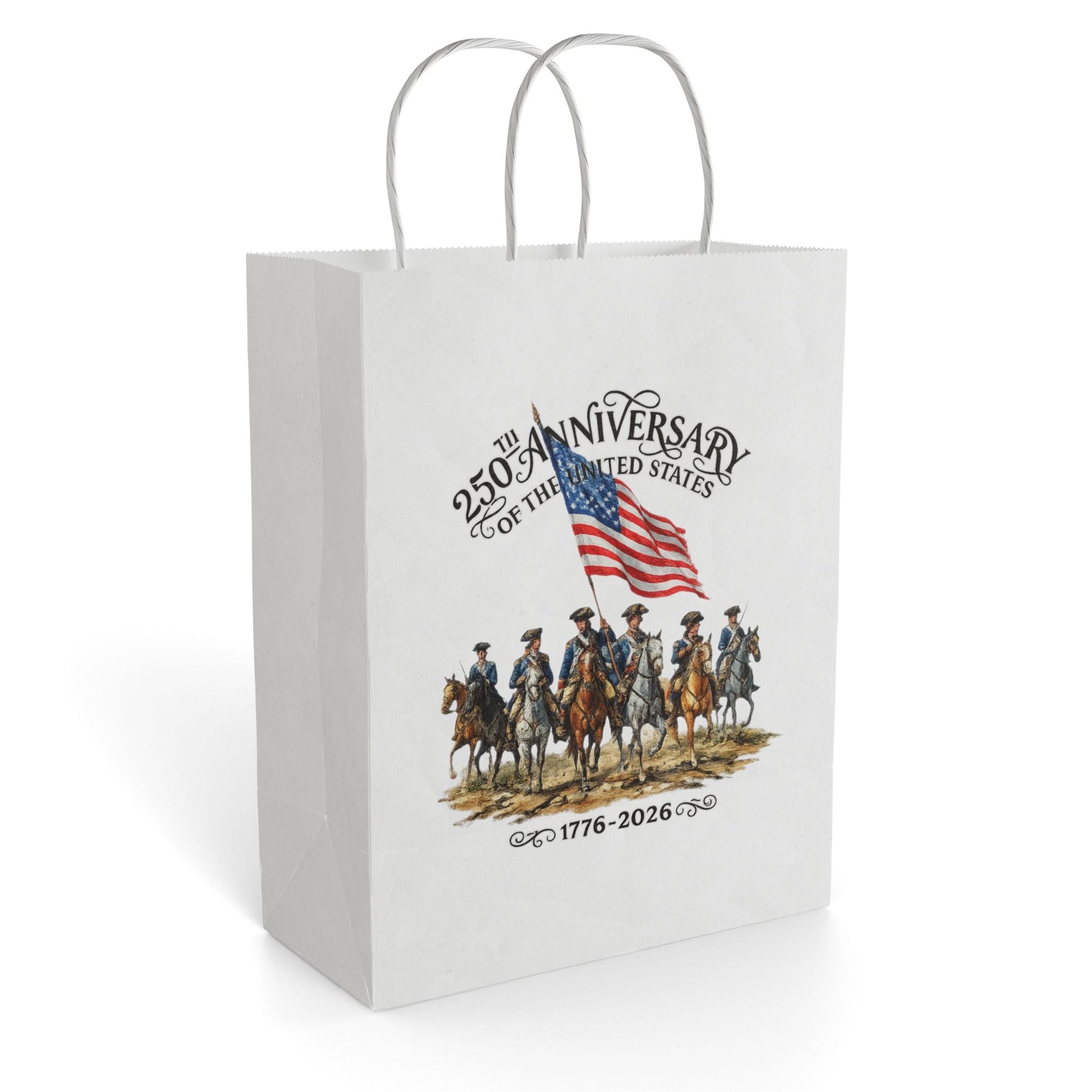 America 250th Anniversary Patriotic Gift Bag | USA Flag Design - PatriotDepot.com