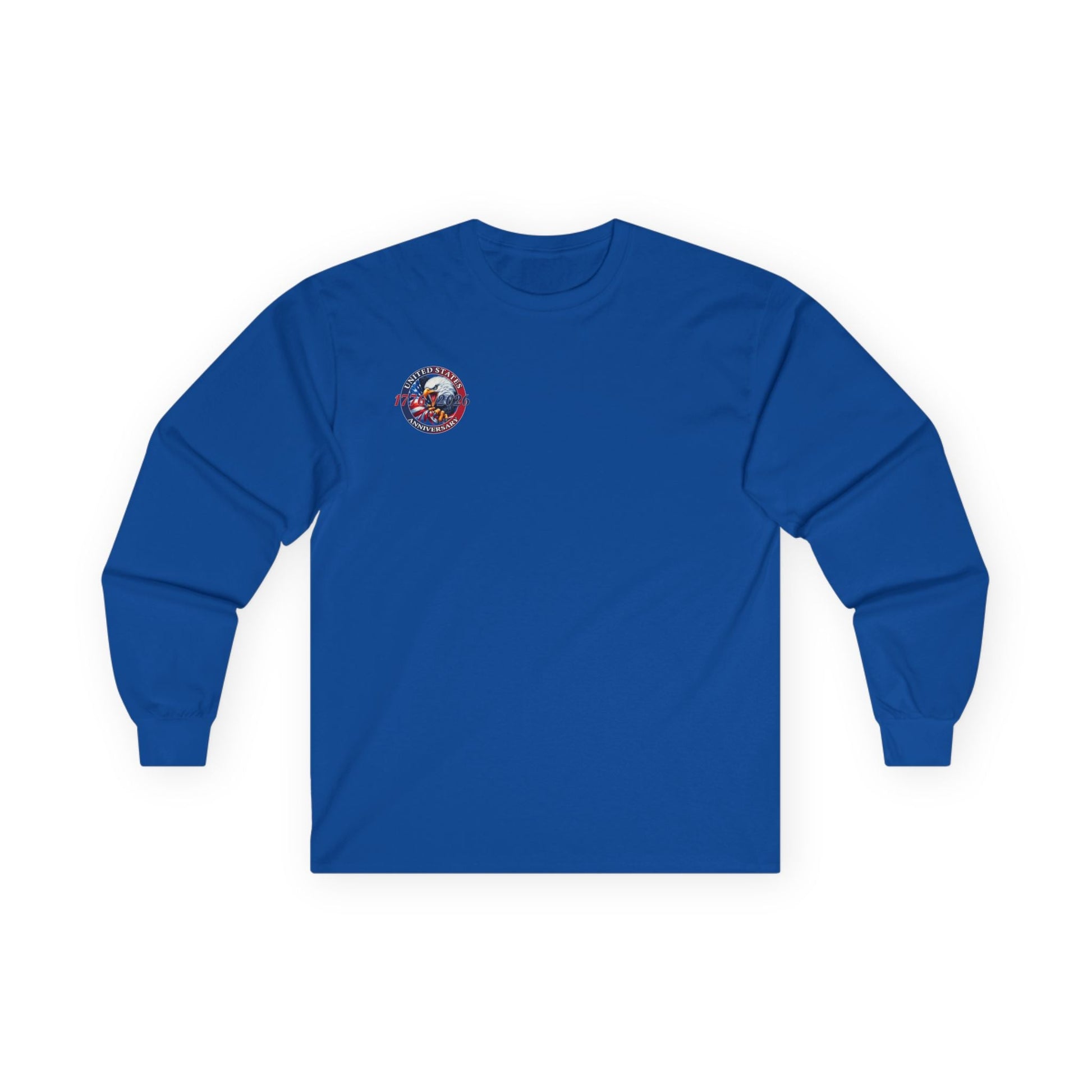 America 250th Anniversary Patriotic Long Sleeve T-Shirt – 1776–2026 Edition - PatriotDepot.com