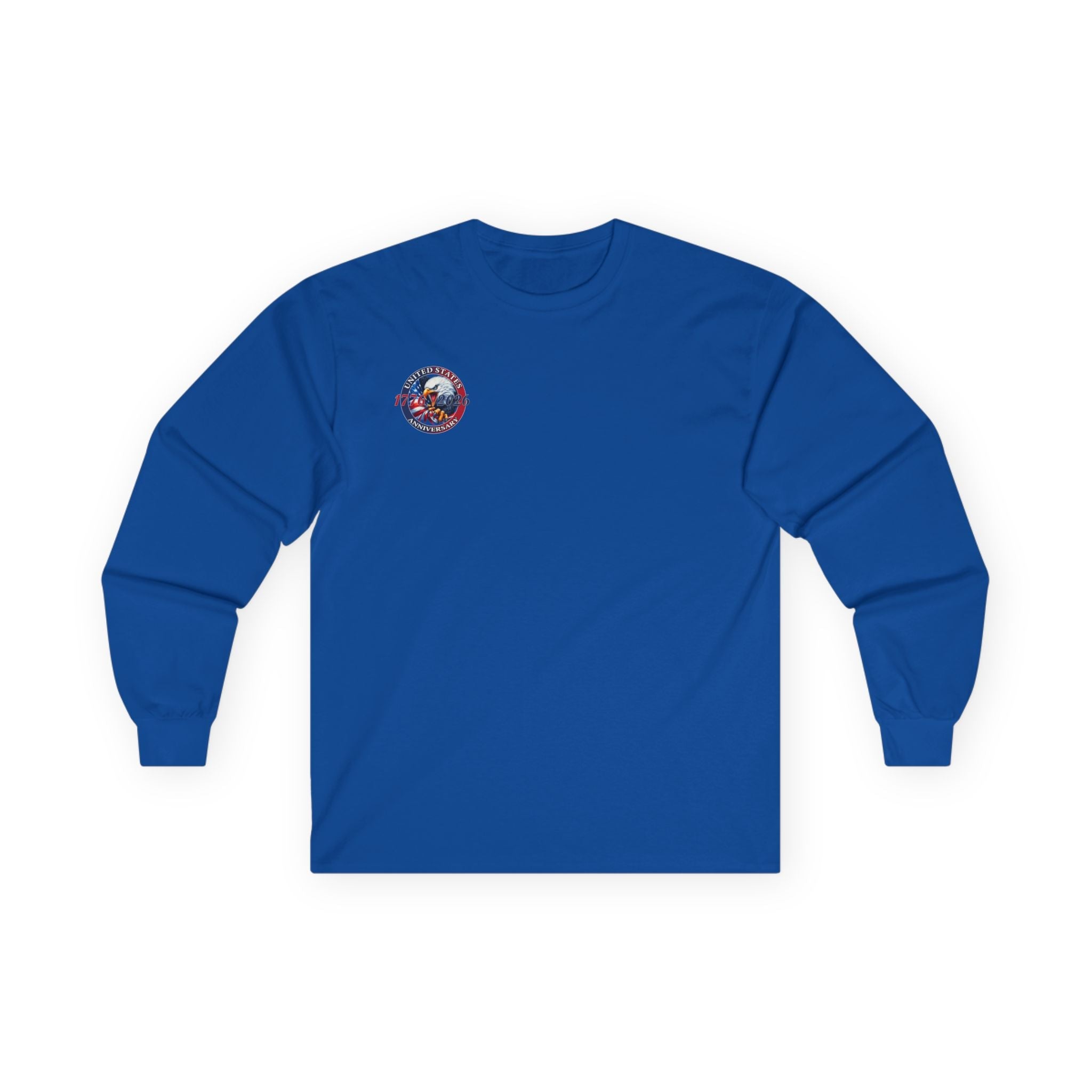 America 250th Anniversary Patriotic Long Sleeve T-Shirt – 1776–2026 Edition - PatriotDepot.com
