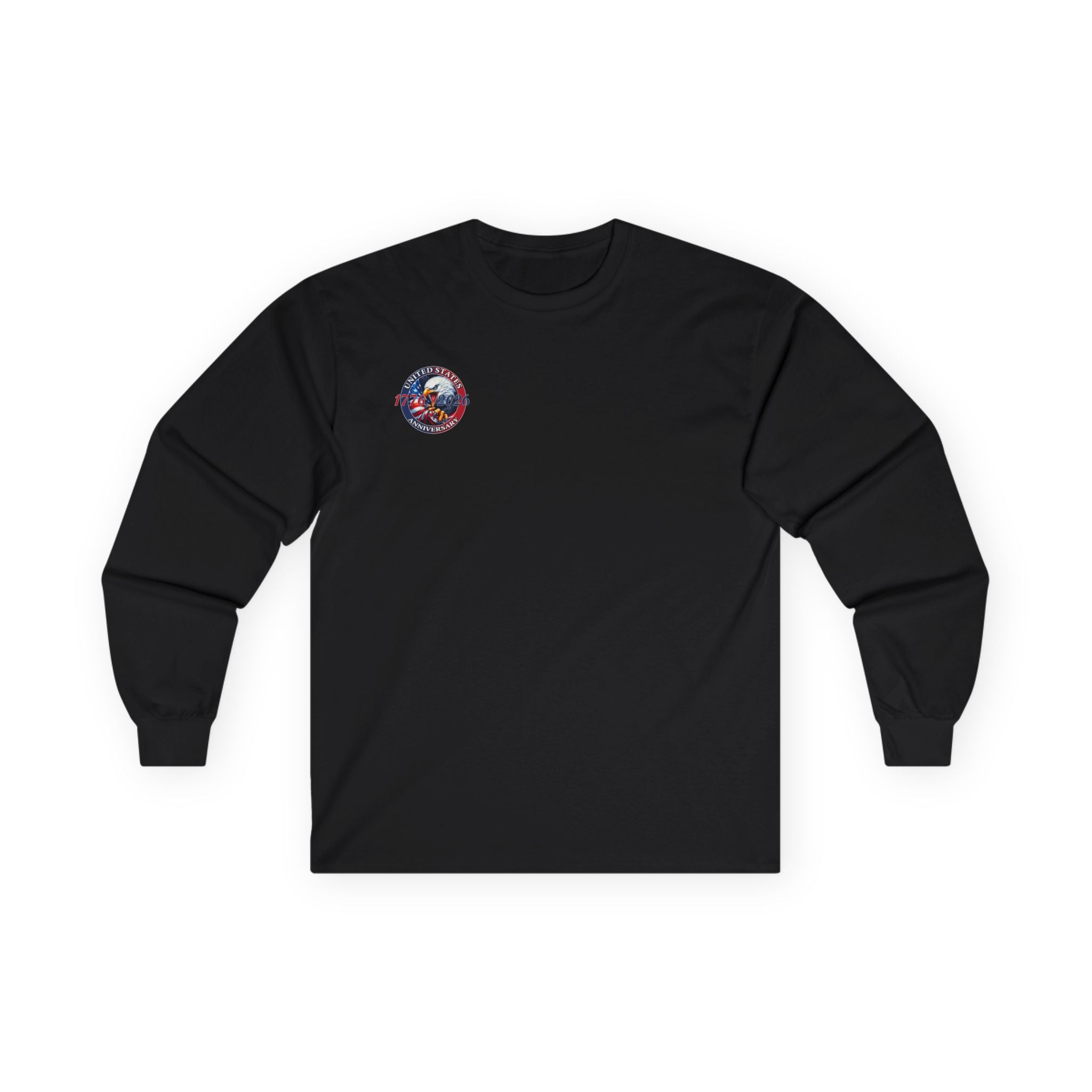 America 250th Anniversary Patriotic Long Sleeve T-Shirt – 1776–2026 Edition - PatriotDepot.com