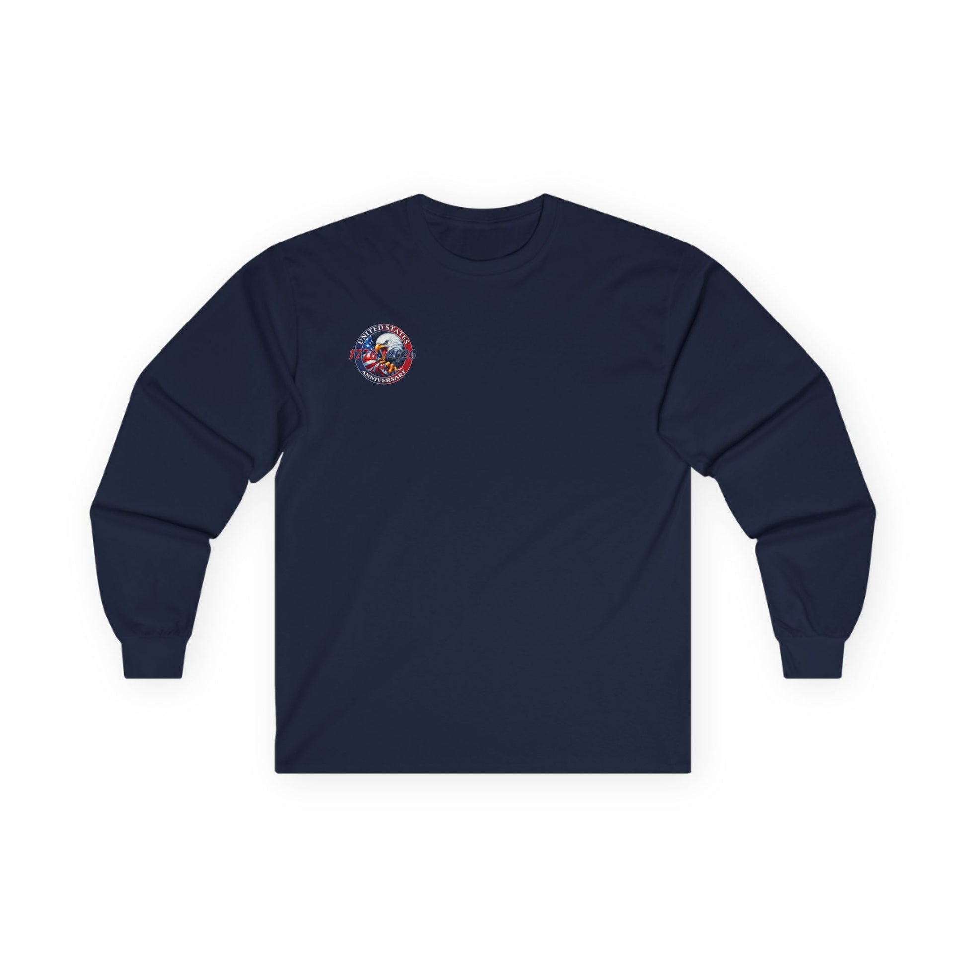America 250th Anniversary Patriotic Long Sleeve T-Shirt – 1776–2026 Edition - PatriotDepot.com