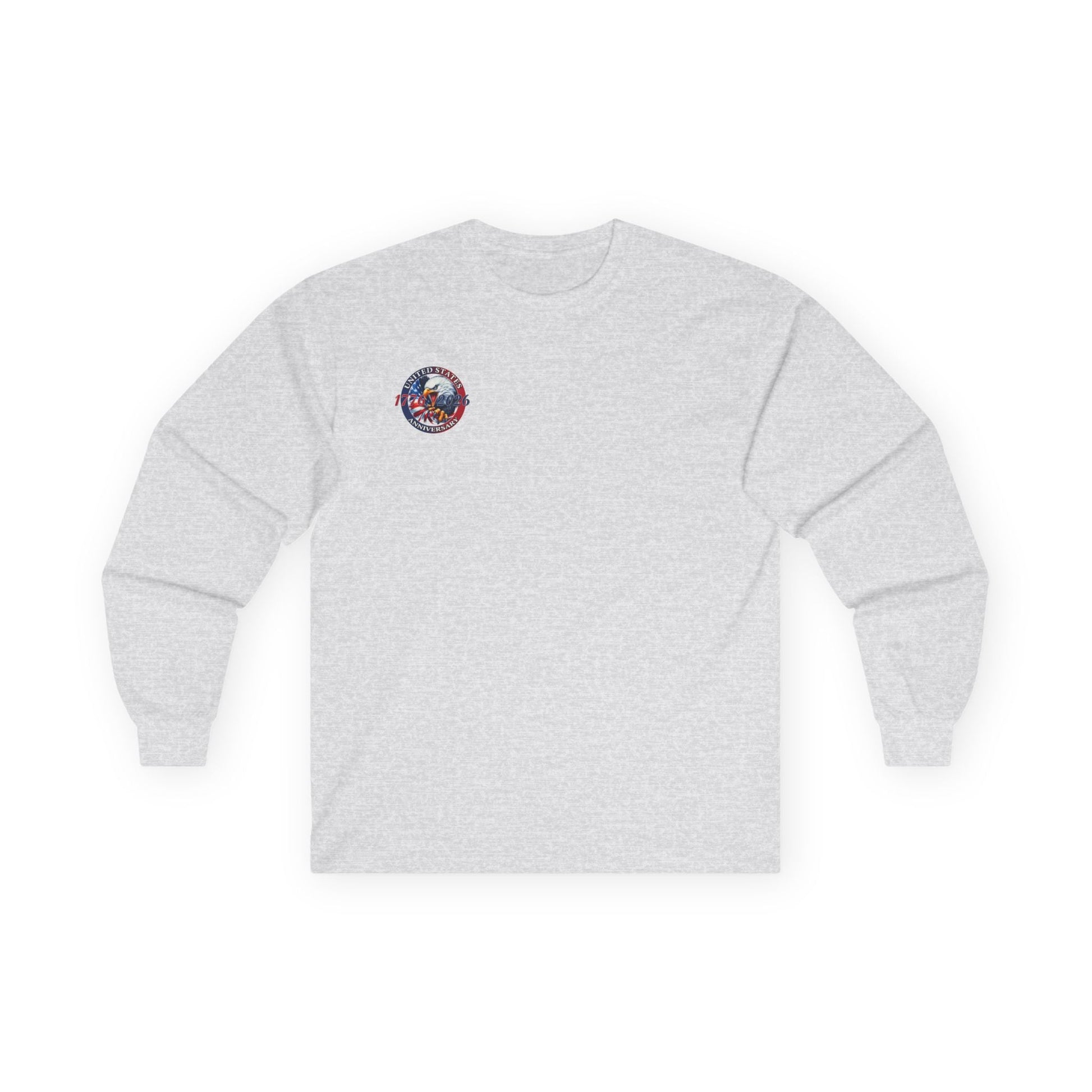 America 250th Anniversary Patriotic Long Sleeve T-Shirt – 1776–2026 Edition - PatriotDepot.com