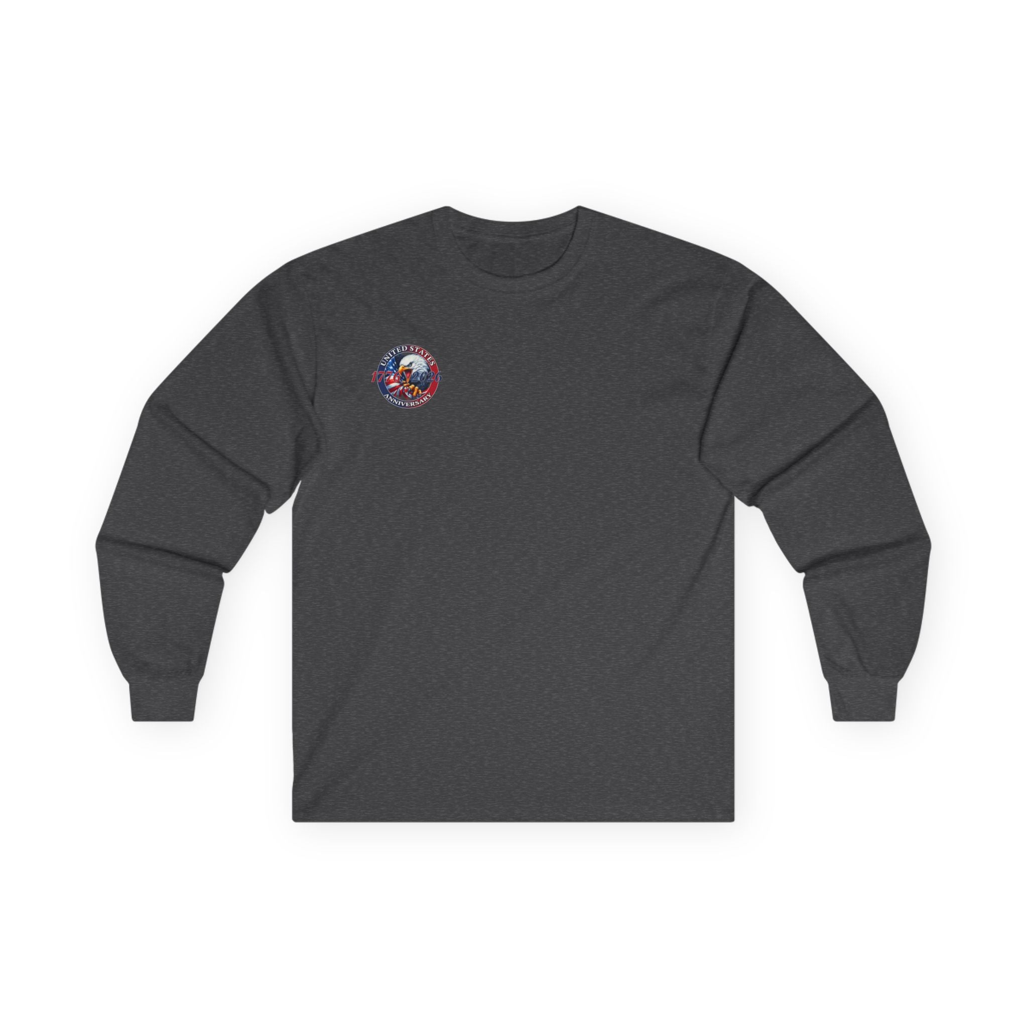 America 250th Anniversary Patriotic Long Sleeve T-Shirt – 1776–2026 Edition - PatriotDepot.com