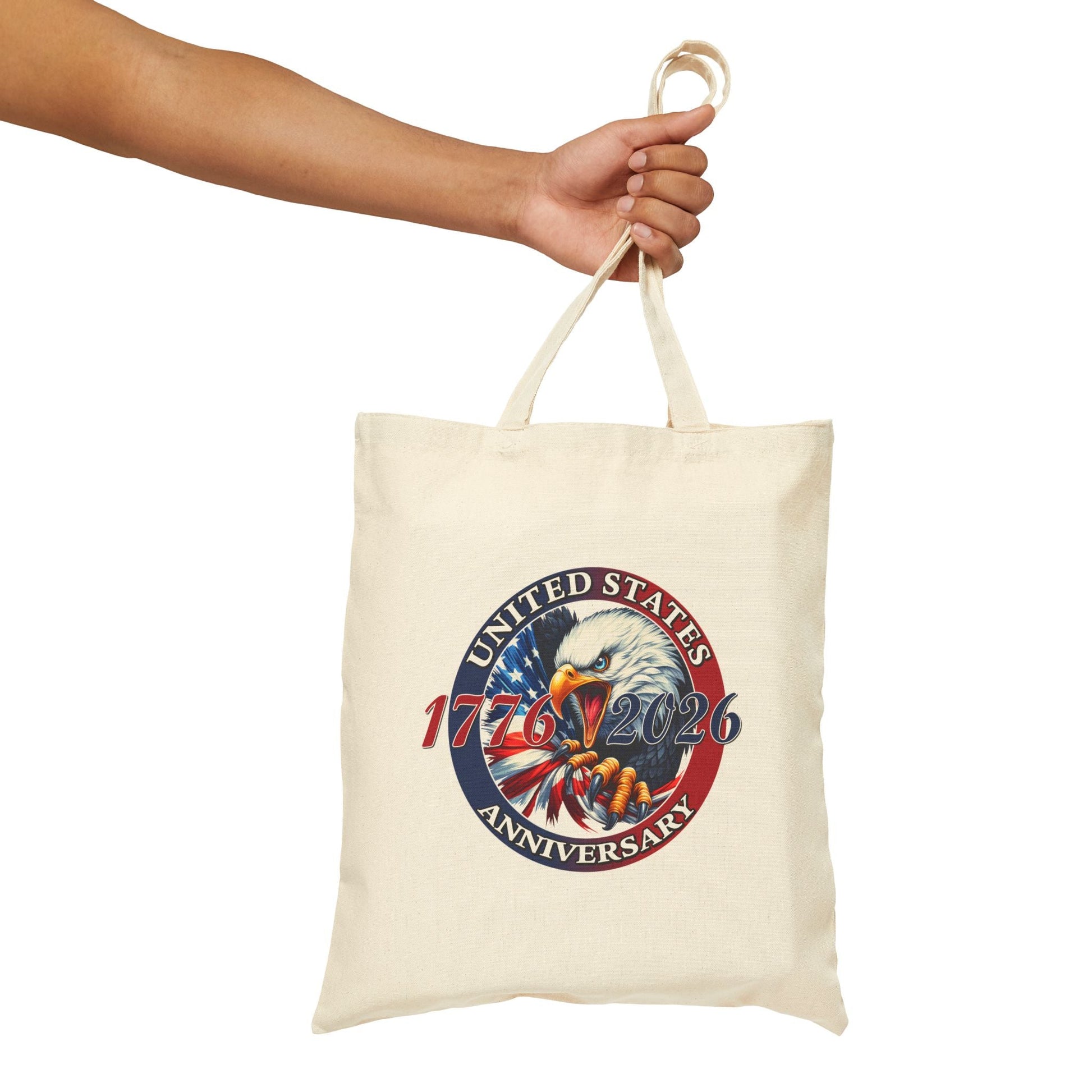 America 250th Anniversary Patriotic Tote Bag – 1776–2026 Edition - PatriotDepot.com