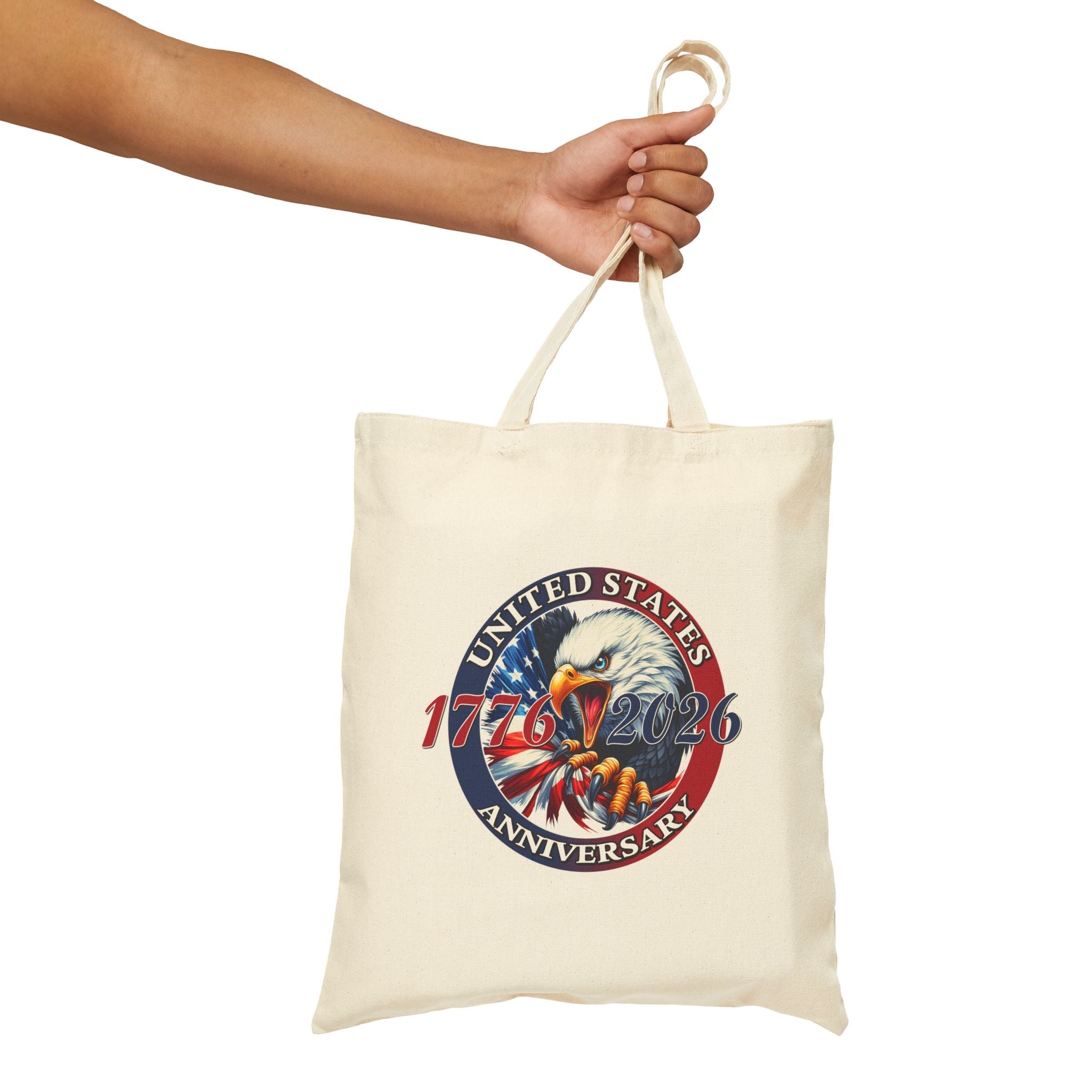 America 250th Anniversary Patriotic Tote Bag – 1776–2026 Edition - PatriotDepot.com