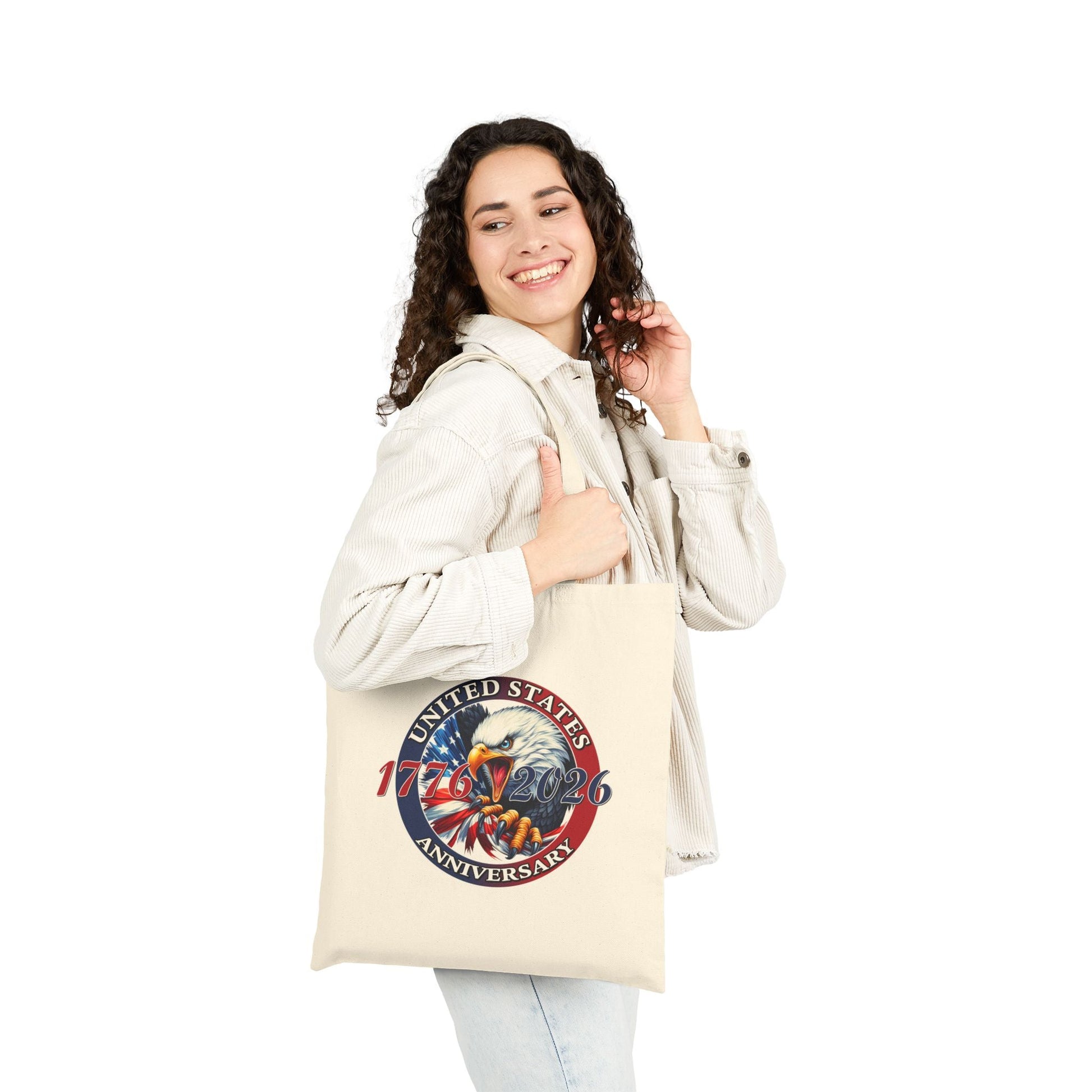 America 250th Anniversary Patriotic Tote Bag – 1776–2026 Edition - PatriotDepot.com