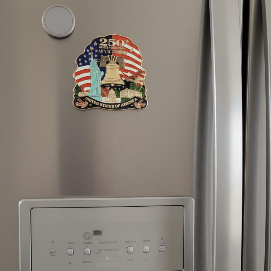 America 250th Commemorative Magnet – Liberty Bell & Lady Liberty Edition - PatriotDepot.com