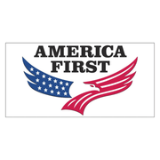 America First Eagle Bumper Sticker - PatriotDepot.com