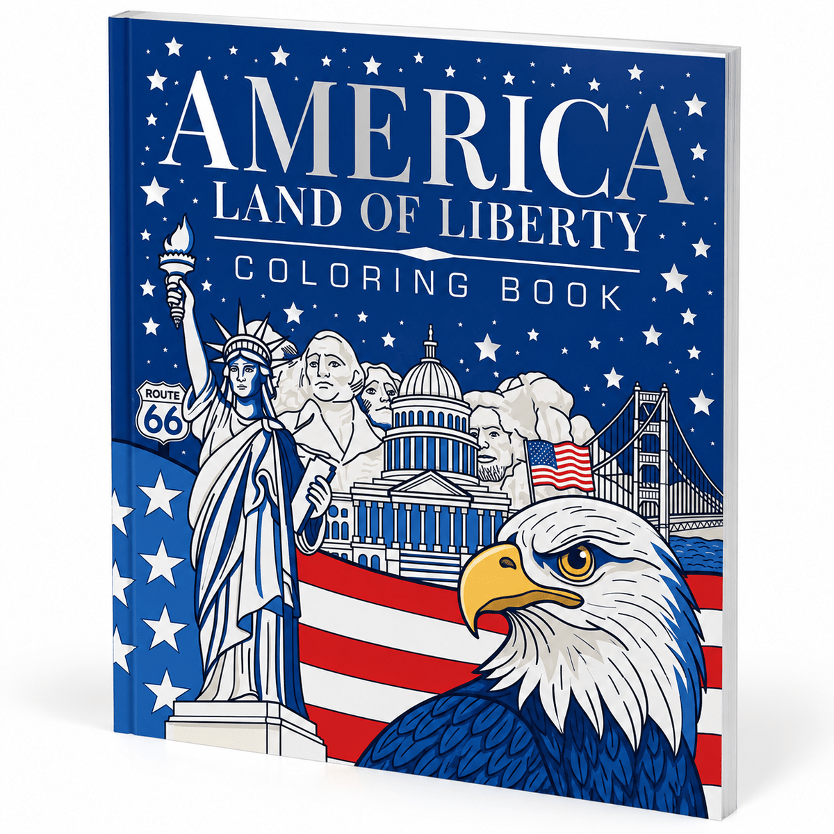 America, Land of Liberty | America 250 Coloring Book - PatriotDepot.com