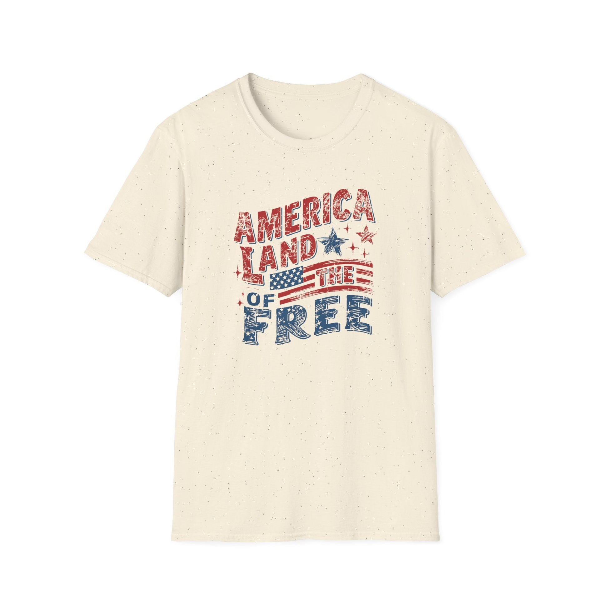 America Land of the Free Patriotic T-Shirt - PatriotDepot.com