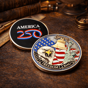 America250™ Spirit of Freedom Anniversary Challenge Coin - PatriotDepot.com