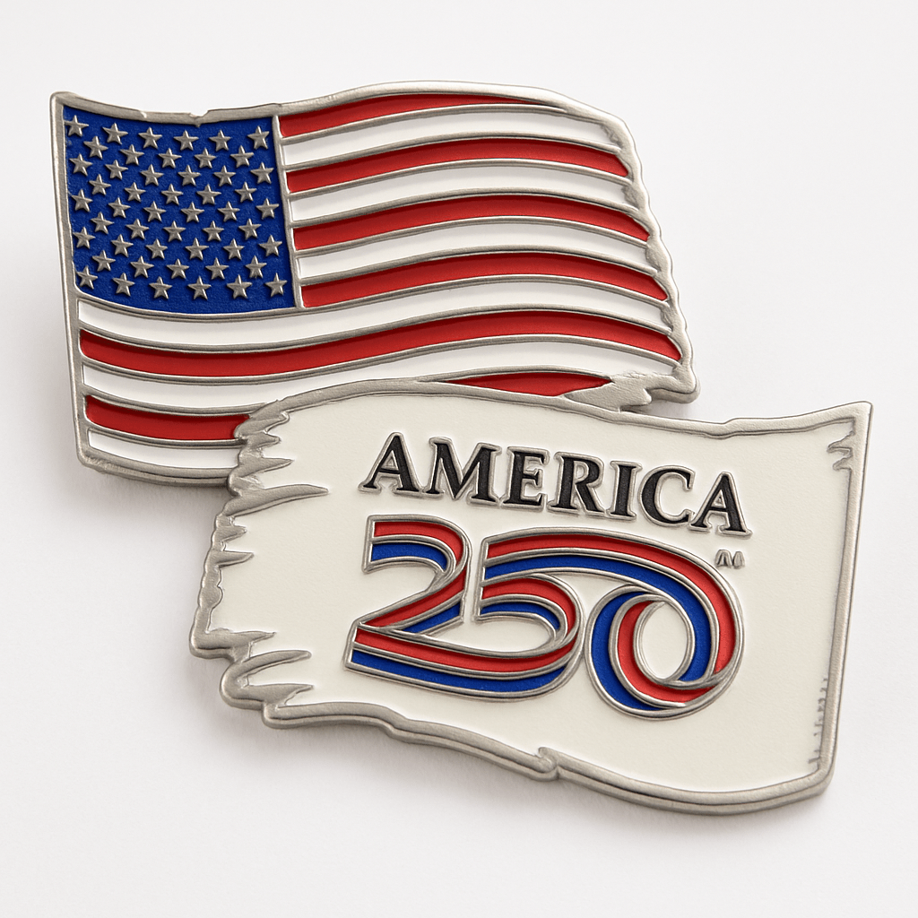 America250™ Tattered Flag Anniversary Coin - PatriotDepot.com