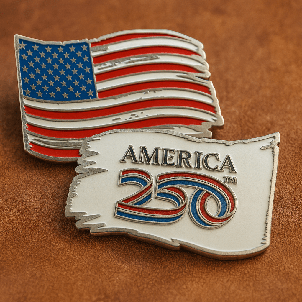America250™ Tattered Flag Anniversary Coin - PatriotDepot.com