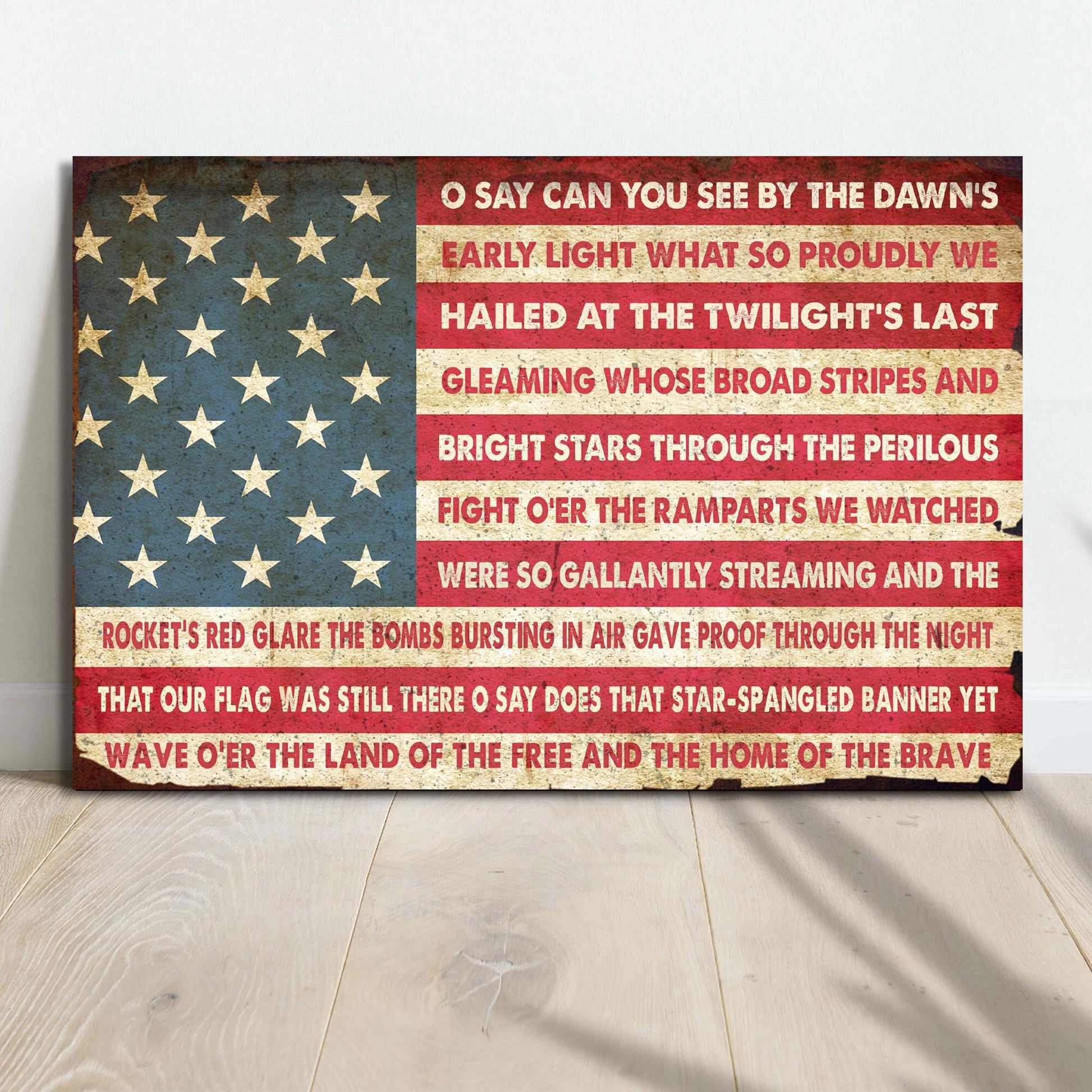 American Anthem Canvas Wall Art - PatriotDepot.com