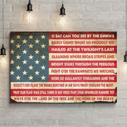 American Anthem Canvas Wall Art - PatriotDepot.com