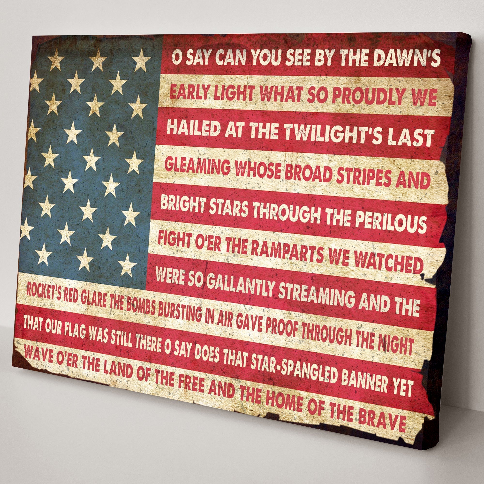 American Anthem Canvas Wall Art - PatriotDepot.com