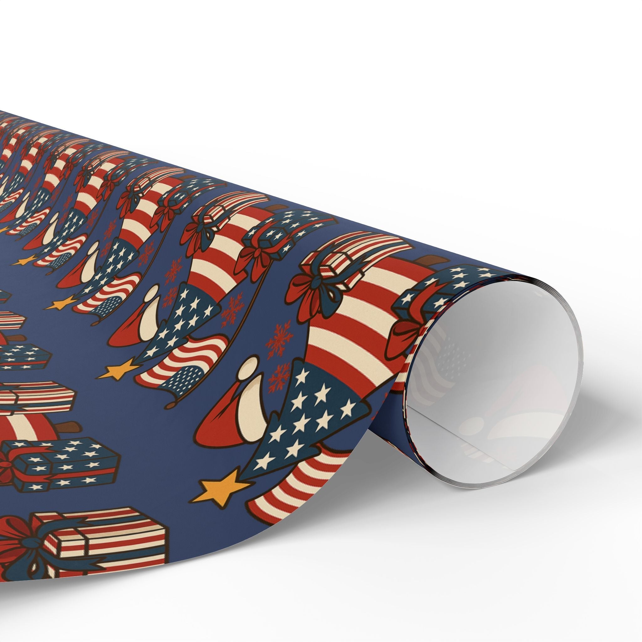 American Christmas Spirit Wrapping Paper Roll - PatriotDepot.com