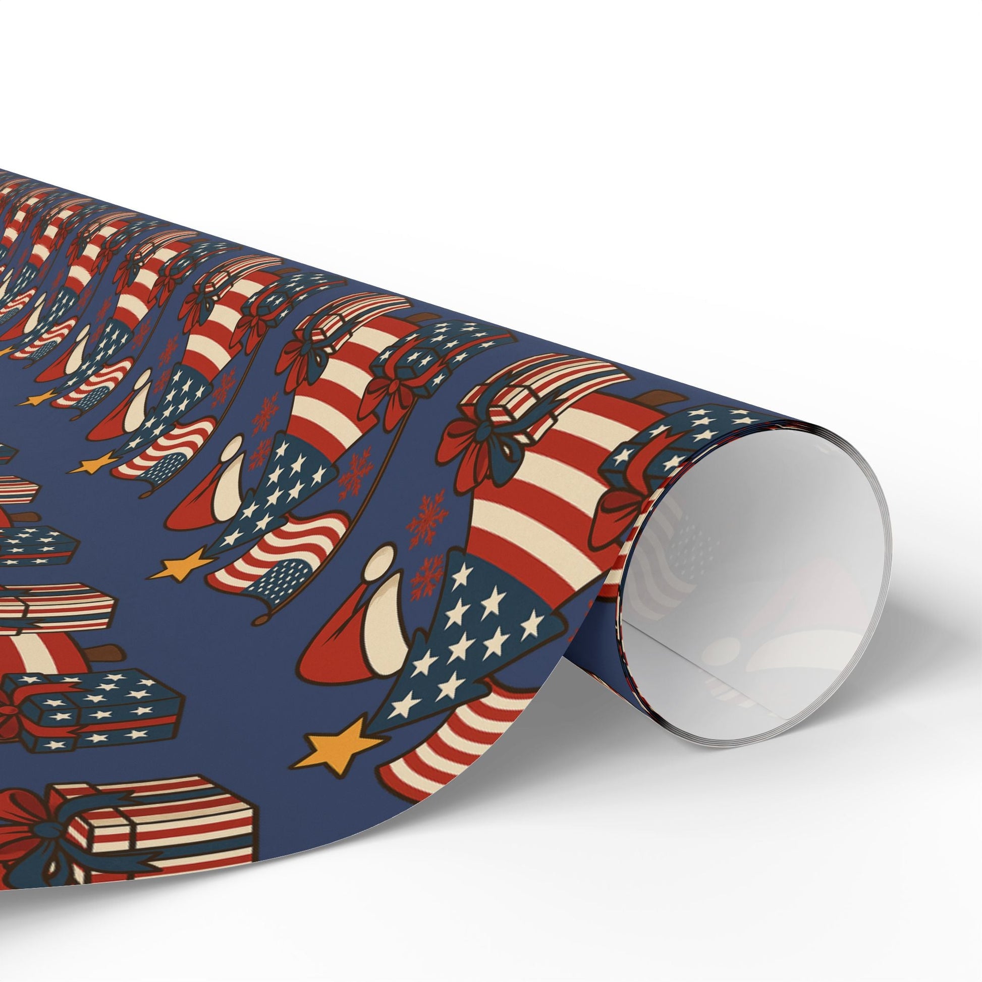 American Christmas Spirit Wrapping Paper Roll - PatriotDepot.com