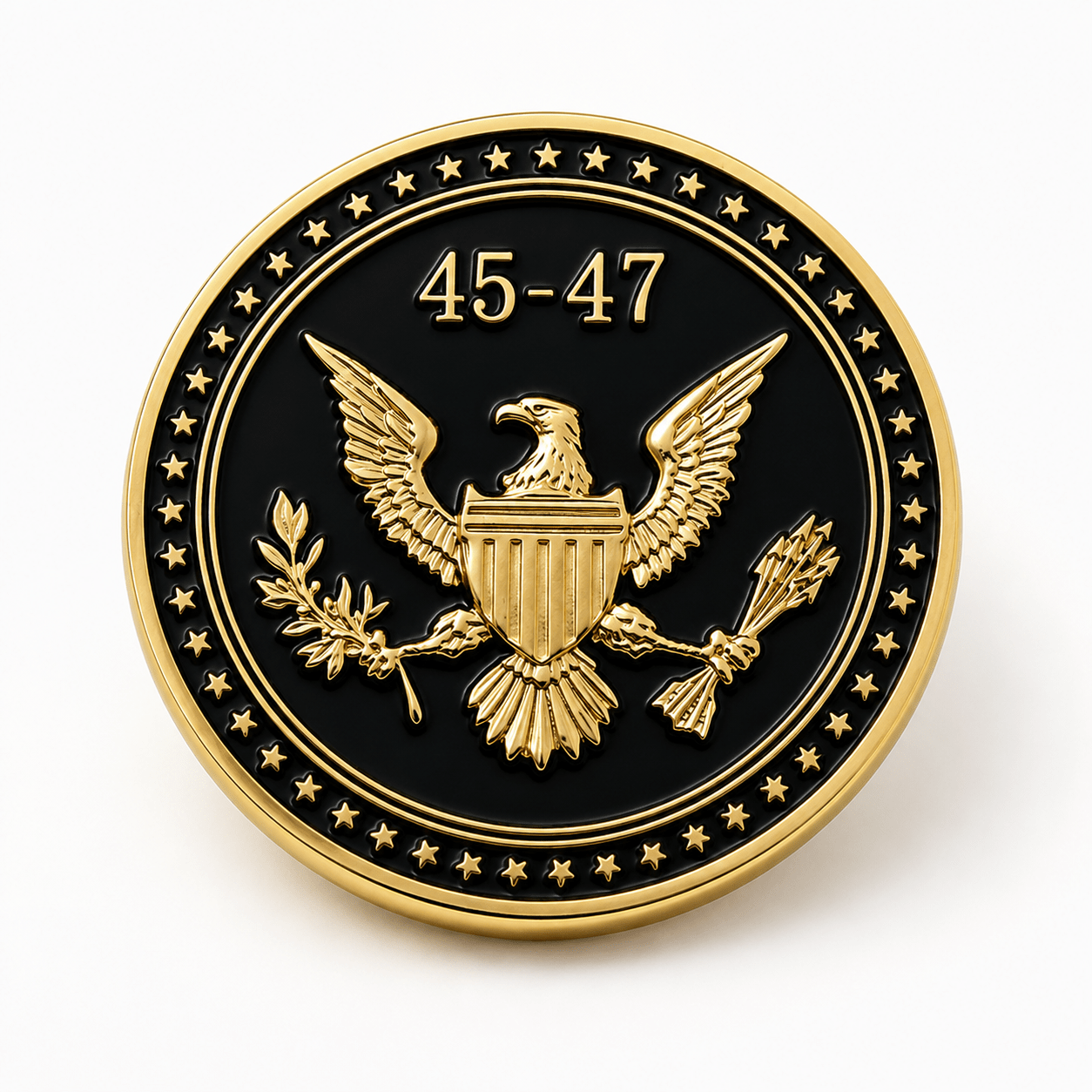 American Eagle 45th & 47th US President Trump Lapel Pin - PatriotDepot.com