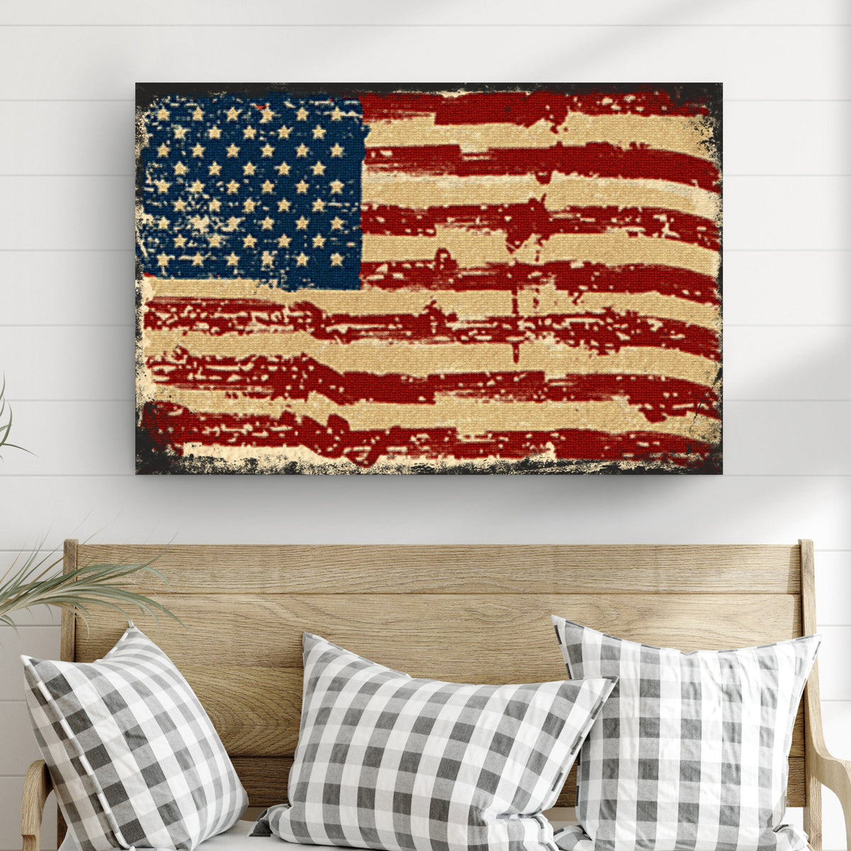 American Flag Canvas Wall Art - PatriotDepot.com