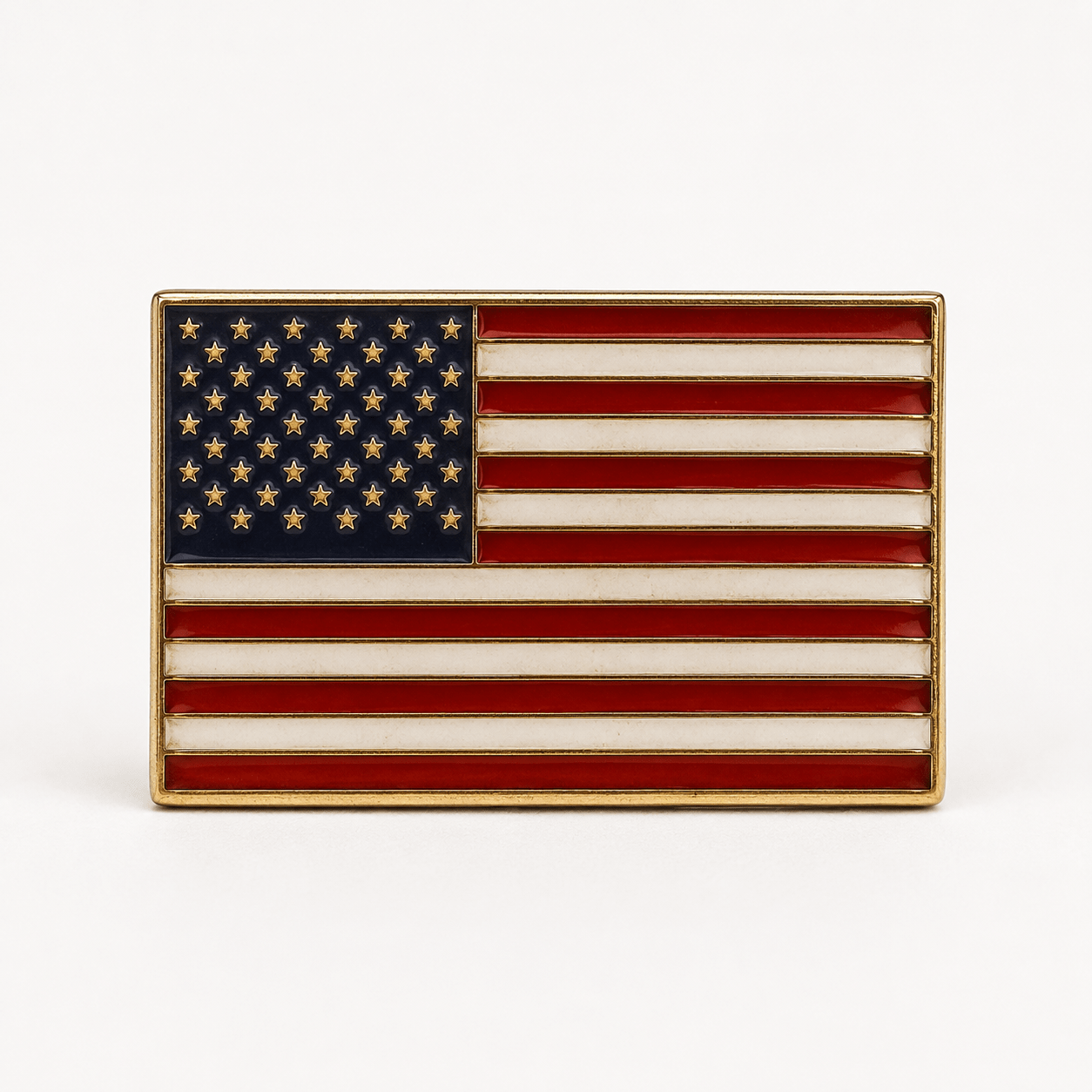 American Flag Gold Plated Lapel Pin - PatriotDepot.com