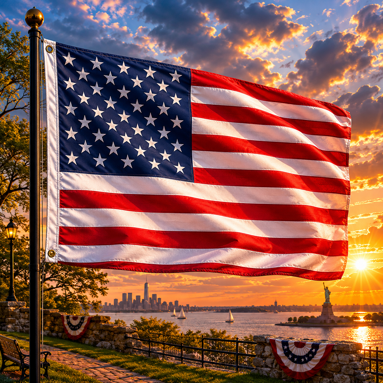 American Flag (Nylon) 3'x5' - PatriotDepot.com