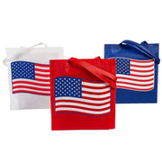 American Flag Patriotic Tote Bag (3 pack) - PatriotDepot.com