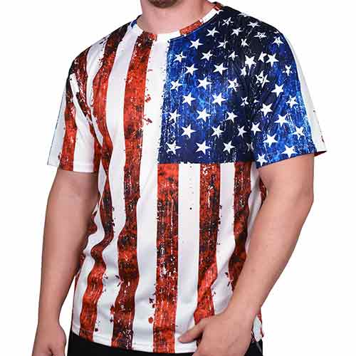 American Flag T-Shirt (Sublimated) - PatriotDepot.com