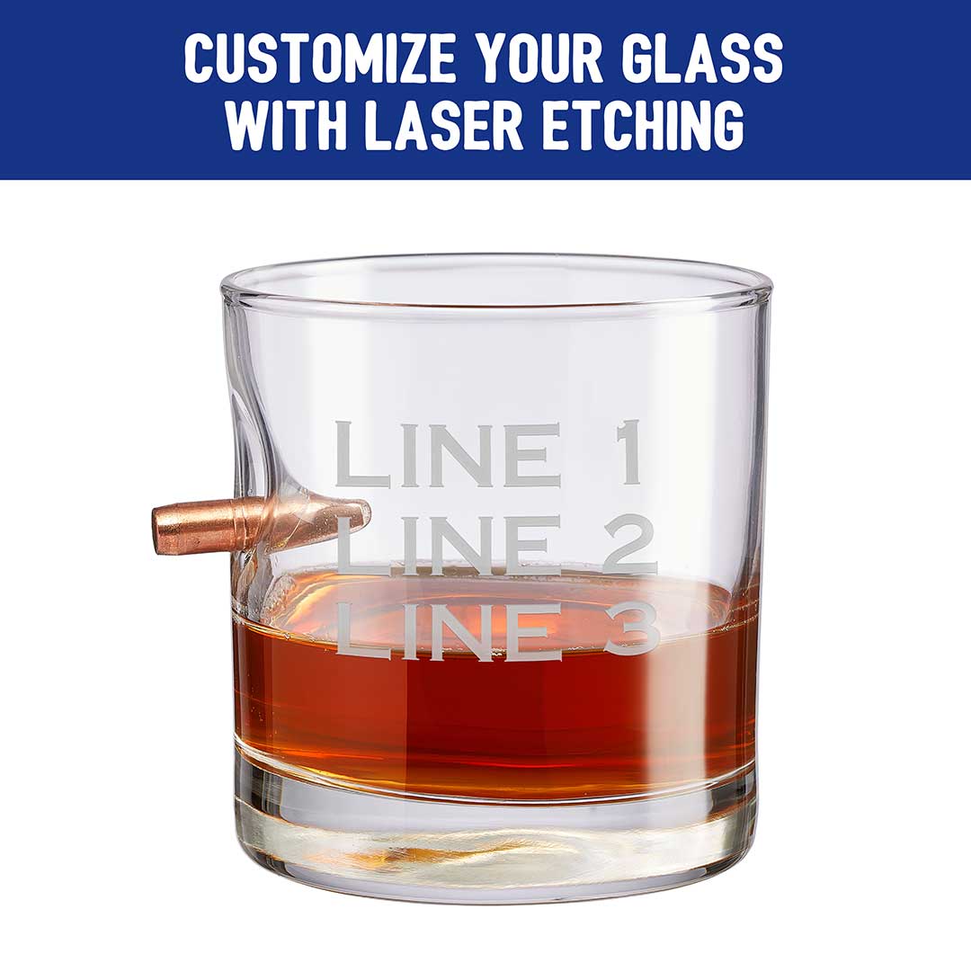 American Flag USA Rocks Glass (11oz) - PatriotDepot.com