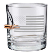 American Flag USA Rocks Glass (11oz) - PatriotDepot.com