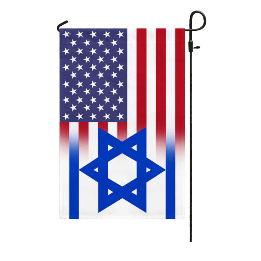 American - Israel Fade 12"x18" Garden Flag - PatriotDepot.com