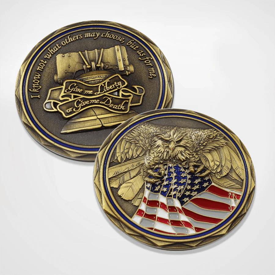 American Liberty Eagle Patriotic Challenge Coin - PatriotDepot.com