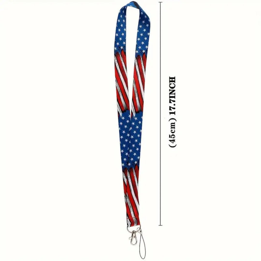 American Patriot Lanyard - Stars and Stripes Design - PatriotDepot.com