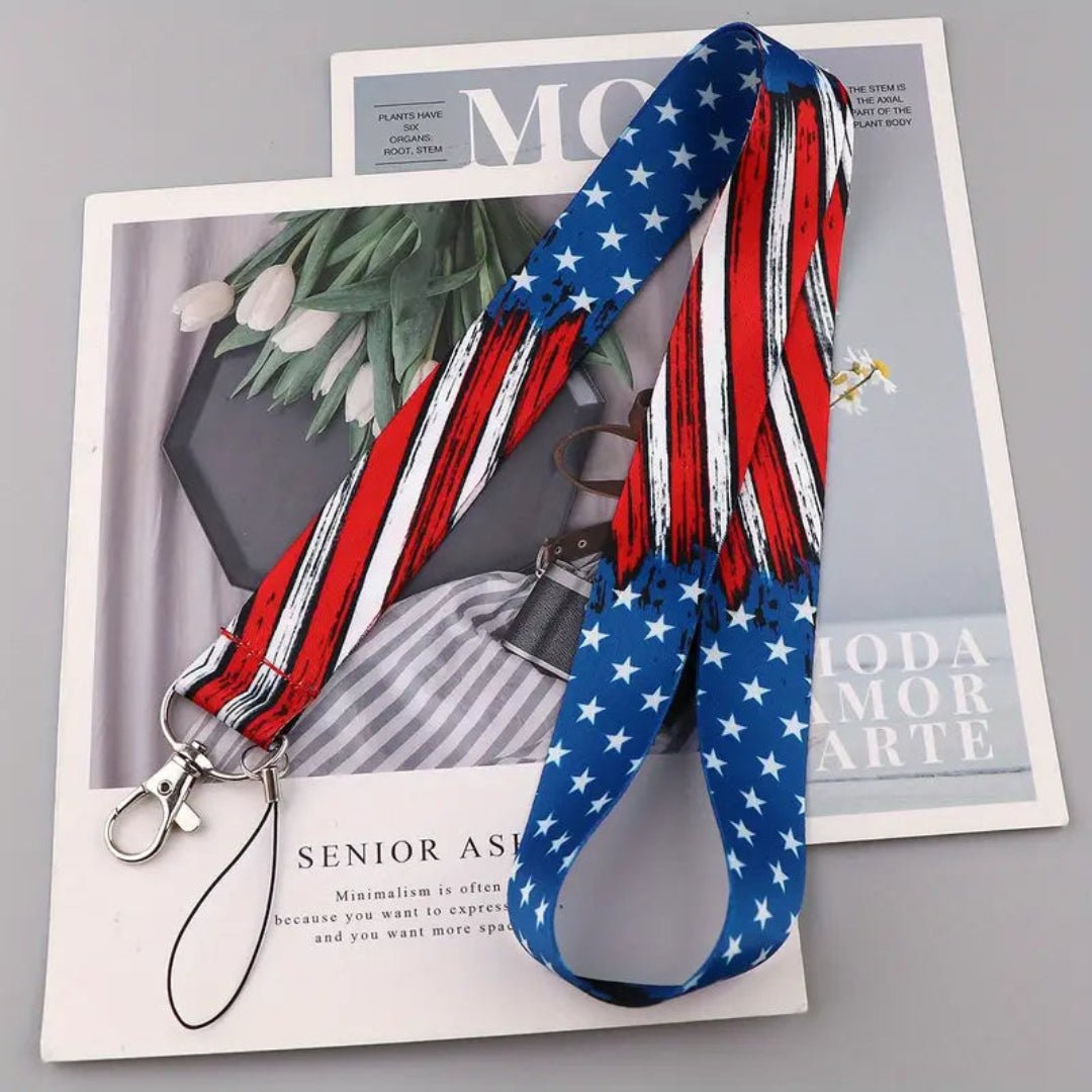 American Patriot Lanyard - Stars and Stripes Design - PatriotDepot.com