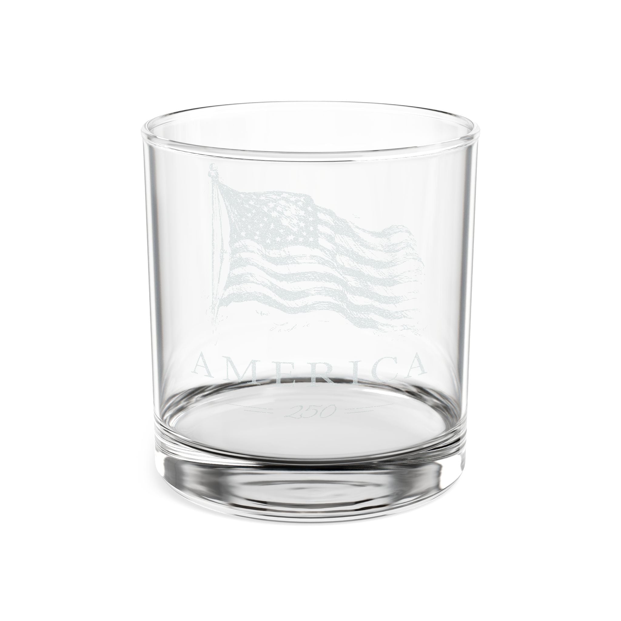 American Spirit Engraved Rocks Glass | 250 Years of Greatness - PatriotDepot.com