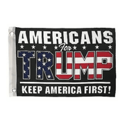 Americans for Trump 12"x18" Flag - PatriotDepot.com