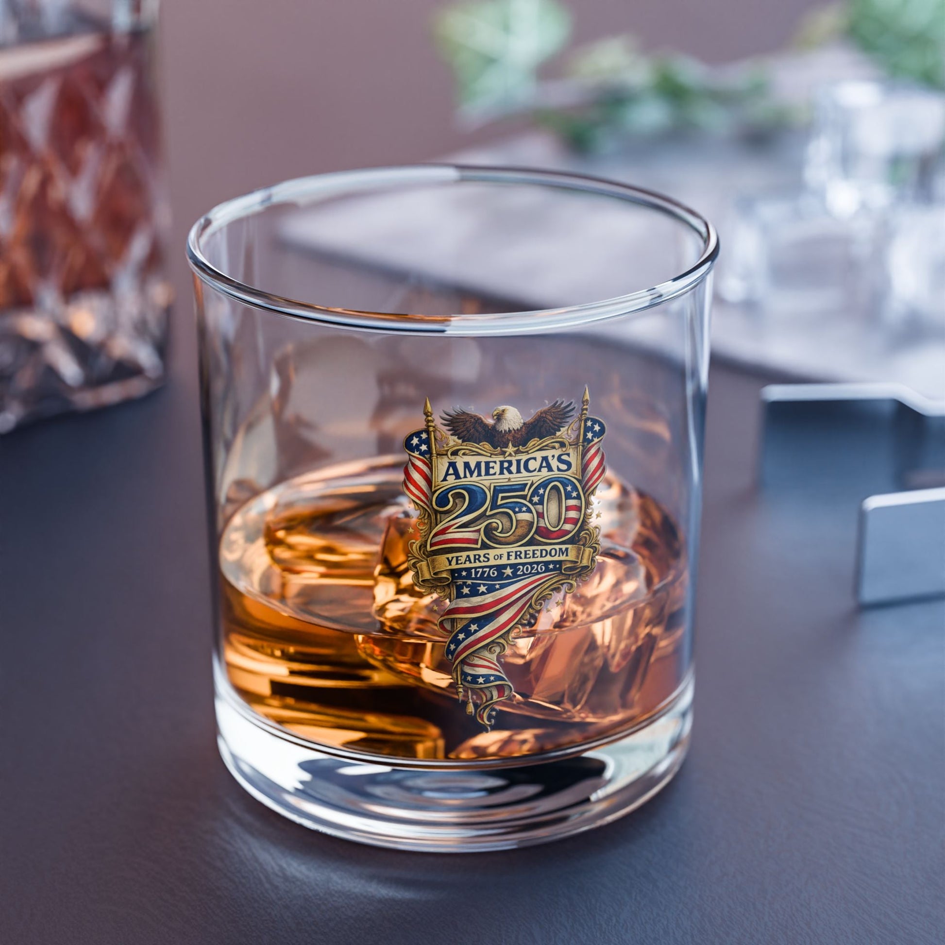 America’s 250 Years of Freedom Eagle Legacy Glass — Patriotic 1776–2026 Commemorative Edition - PatriotDepot.com