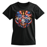 America’s 250th Anniversary – Built on Freedom Since 1776 T-Shirt - PatriotDepot.com